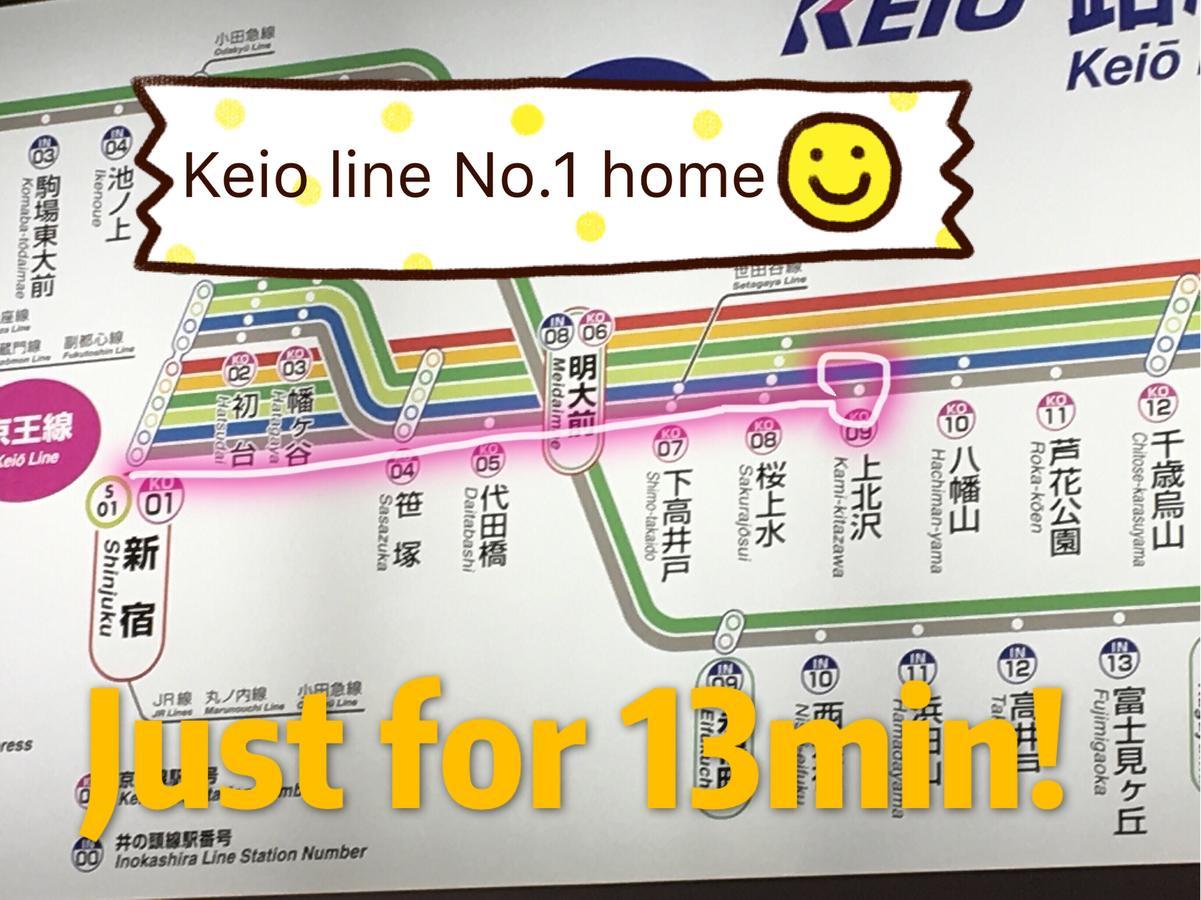 世田谷 大晶家 Direct To Shinjuku For 13Min 上北沢3分 近涉谷新宿 Präfektur Tokio Exterior foto